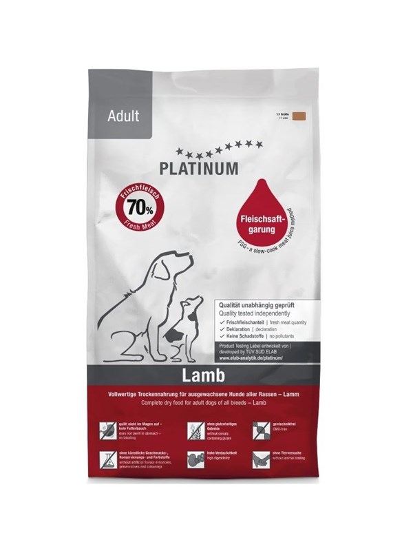Platinum Adult Lamb - semi-moist dog food - 5kg