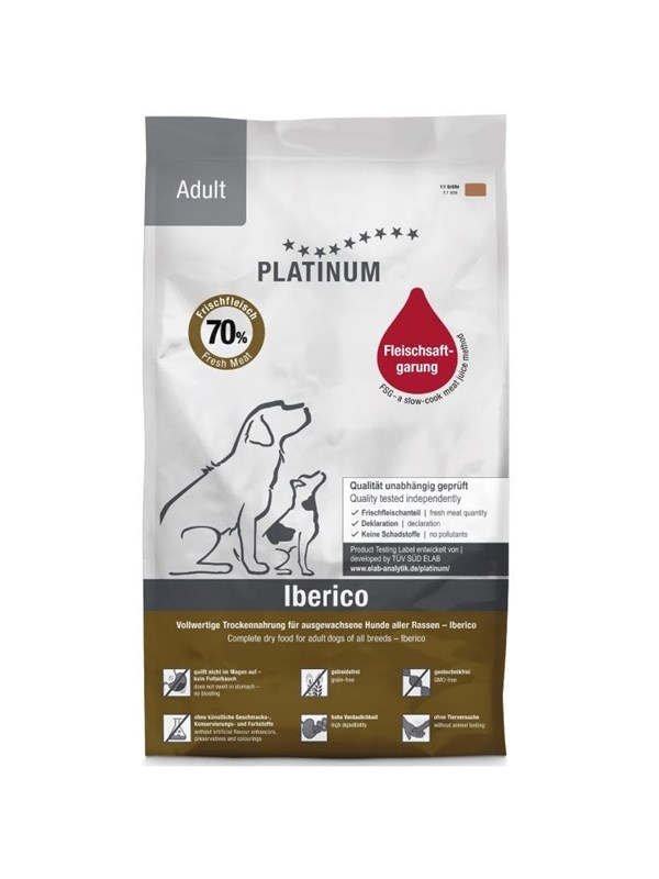 Platinum Adult Iberico - semi-moist dog food - 5kg