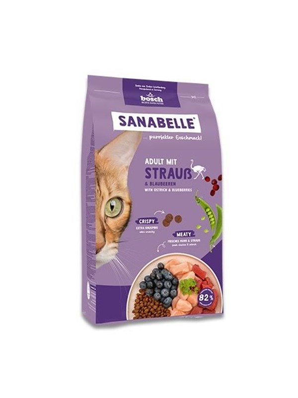 Bosch Sanabelle Life Adult with ostrich  blueberries - dry cat food - 8kg
