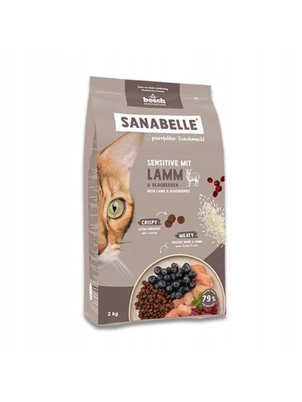Bosch Sanabelle Life Sensitive with lamb  blueberries - dry cat food - 8kg