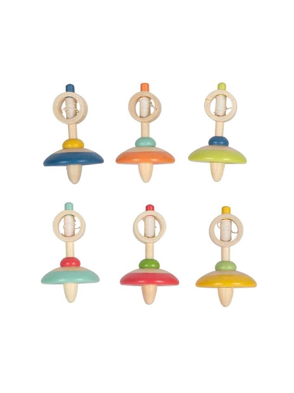 Small Foot Wooden Top with String Display