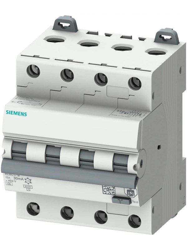 Siemens RCBO combi circuit breaker 3P+N 30mA 6kA C25A