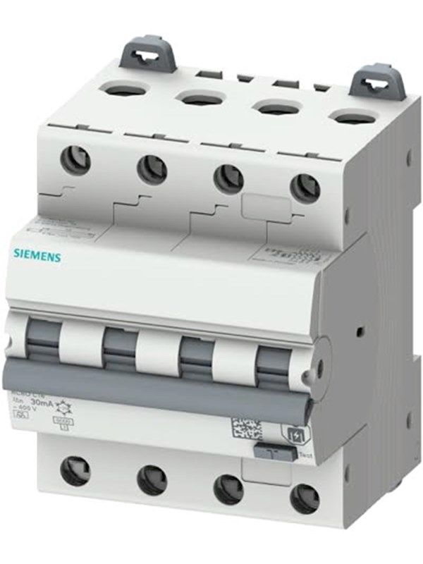 Siemens RCBO combi circuit breaker 3P+N 30mA 6kA C32A