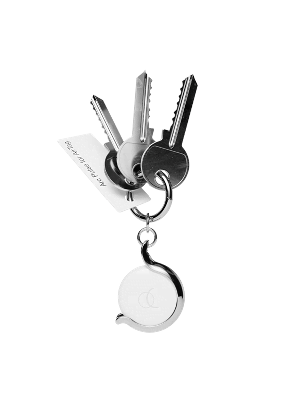 Arc Pulse for AirTag - Aluminum Silver