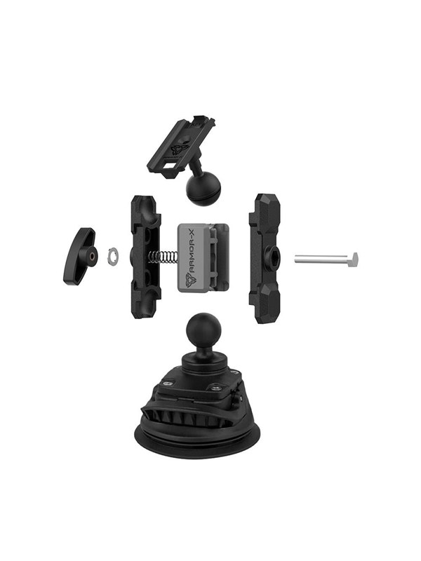 Armor-X - Heavy-Duty Strong Suction Cup Mount  ONE-LOCK for Phone