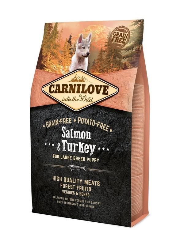 Carnilove Puppy Salmon and turkey Large breeds - dry dog food - 4kg