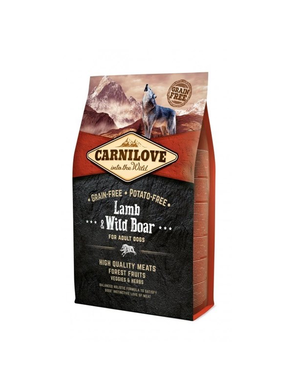 Carnilove Adult Lamb and wild boar - dry dog food - 4kg
