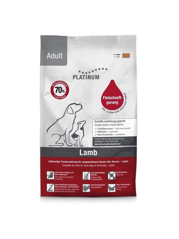 Platinum Adult Lamb - semi-moist dog food - 1.5kg