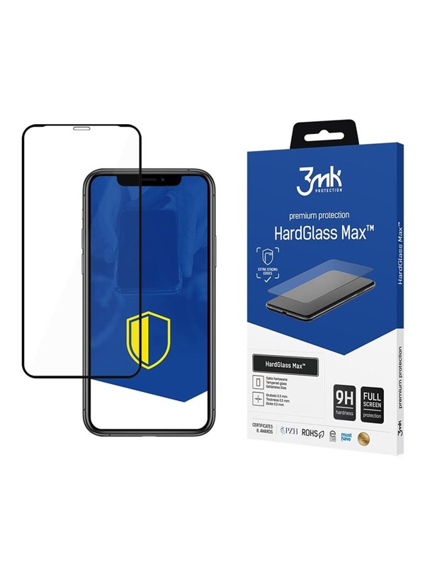 Verstärktes gehärtetes Glas 3MK Apple iPhone X - HardGlass Max