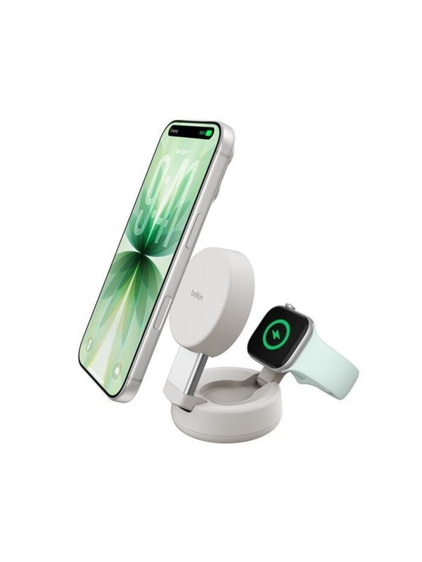 Belkin Belkin WIZ043kq 25 Watt Qi2 2-in-1-Ladestation, sand