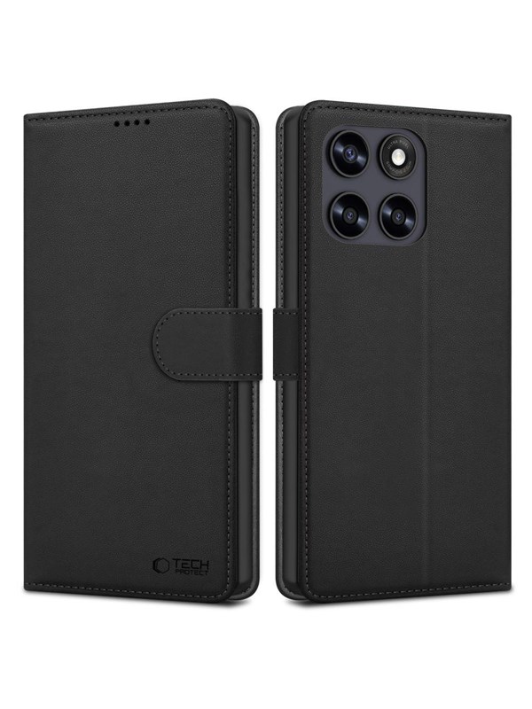Tech-Protect Wallet Case for Motorola Moto G67 / G77 - Black