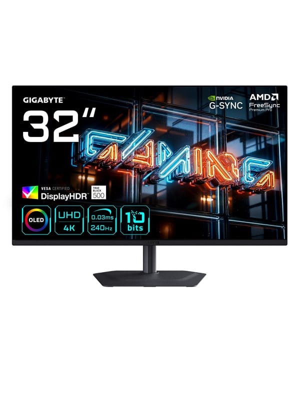 Image of 32" GIGABYTE MO32U24 - 3840x2160 (UHD) - 240Hz - QD-OLED