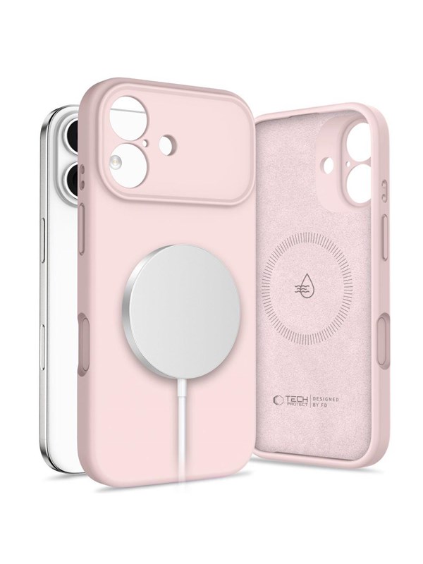 Tech-Protect Silicone MagSafe Case for iPhone 17 - Pink