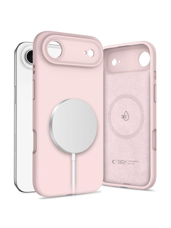 Tech-Protect Silicone MagSafe Case for iPhone 17 Air - Pink