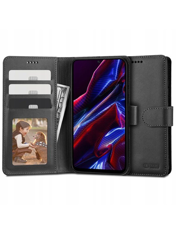 Tech-Protect Wallet Case for Xiaomi Redmi Note 12 5G / Poco X5 5G - Black