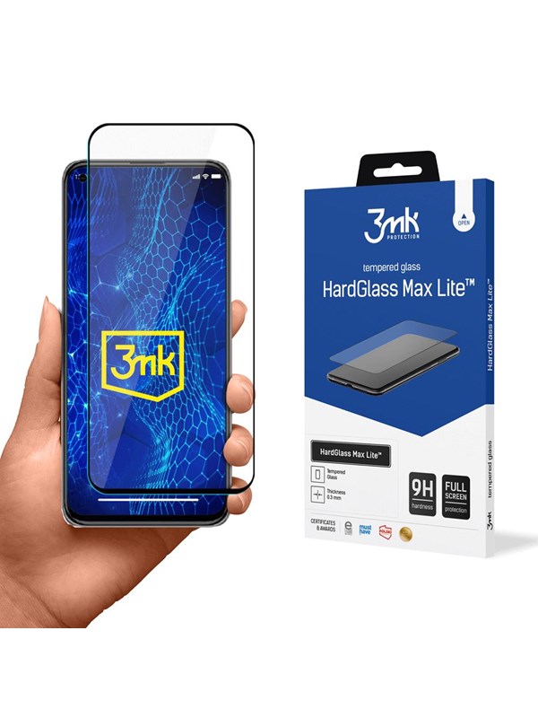 Verstärktes gehärtetes Glas 3MK Xiaomi Mi 11 Lite 4G/5G/11 Lite 5G NE HardGlass Max Lite™