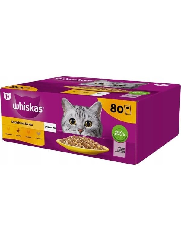Whiskas Poultry in jelly  wet cat food  80x85g