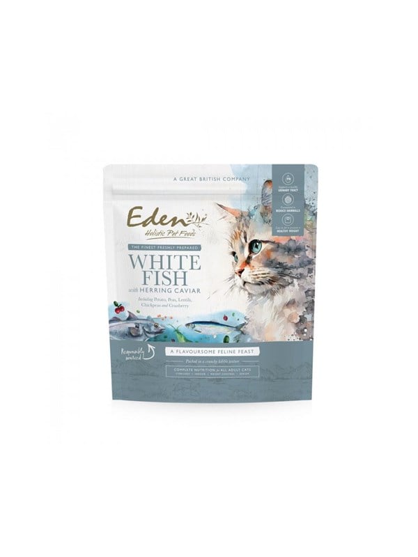 Eden White Fish with Herring Caviar - dry cat food - 15 kg