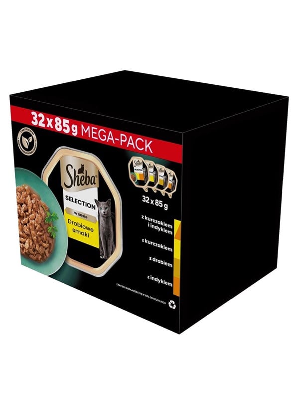 Sheba Wet cat food - Poultry Chicken Turkey - 32x85 g