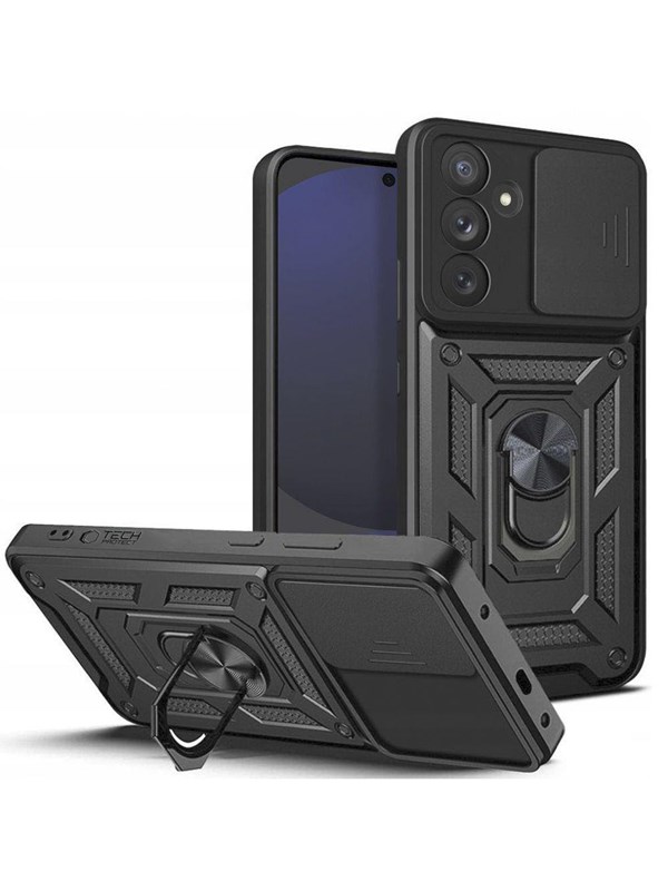 Tech-Protect CamShield Pro Case for Samsung Galaxy S24 FE - Black