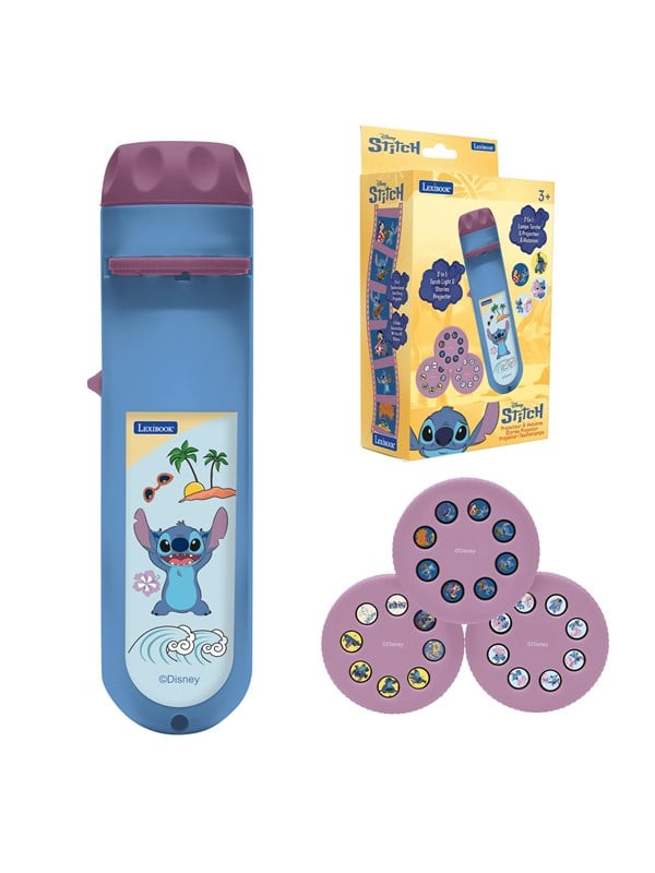 Kinderprojektor Lexibook LTC050D Disney 100 Jahre 3 Discs LED Taschenlampe