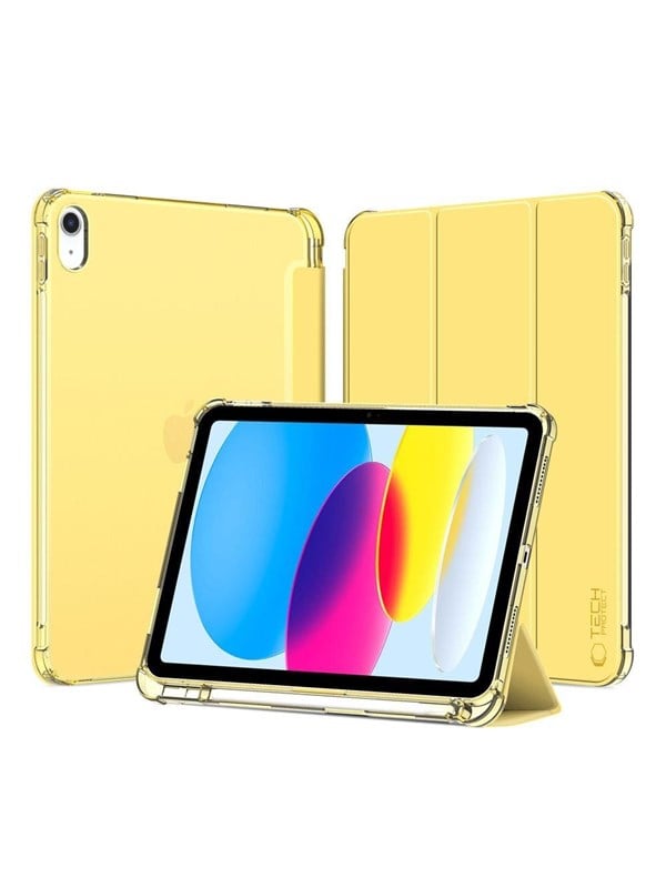 Tech-Protect SC Pen Hybrid Case for iPad 10 / 2022 - Yellow - Clear