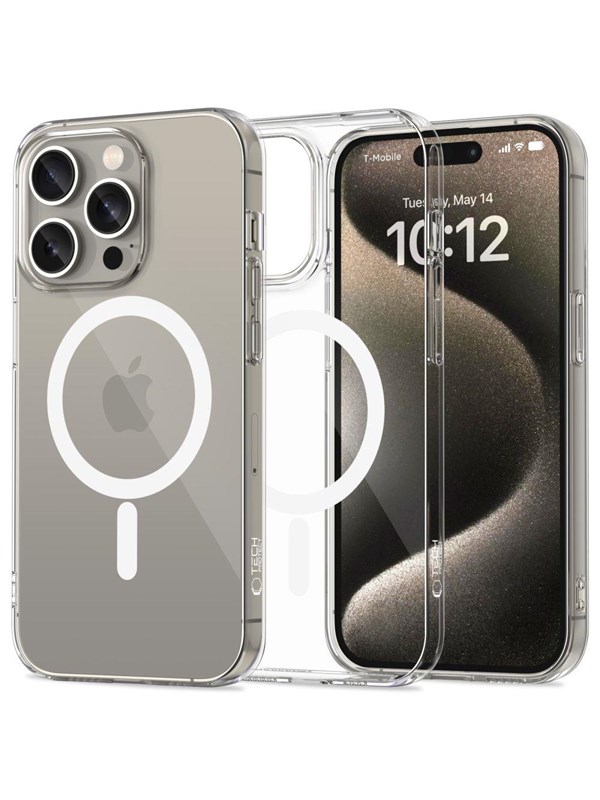 Tech-Protect FlexAir MagSafe Case for iPhone 15 Pro - Clear
