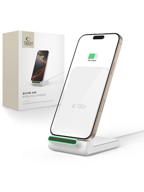 Tech-Protect QI15W-A40 Wireless Charger - White