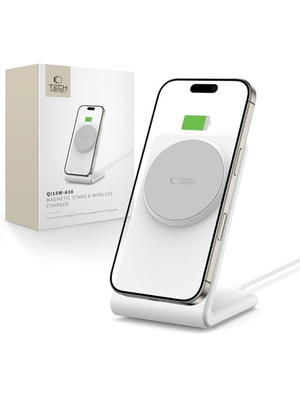 Tech-Protect QI15W-A38 MagSafe Wireless Charger - White