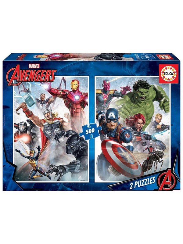 Educa Marvel Mania Puzzle 2x500 Teile