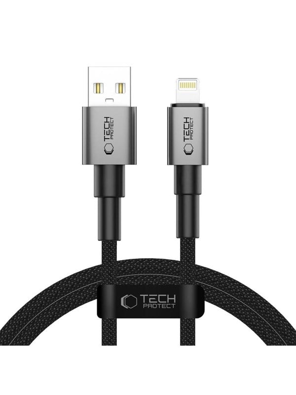 Tech-Protect UltraBoost DNA USB-A  Lightning 15W24A 100 cm Cable - Grey