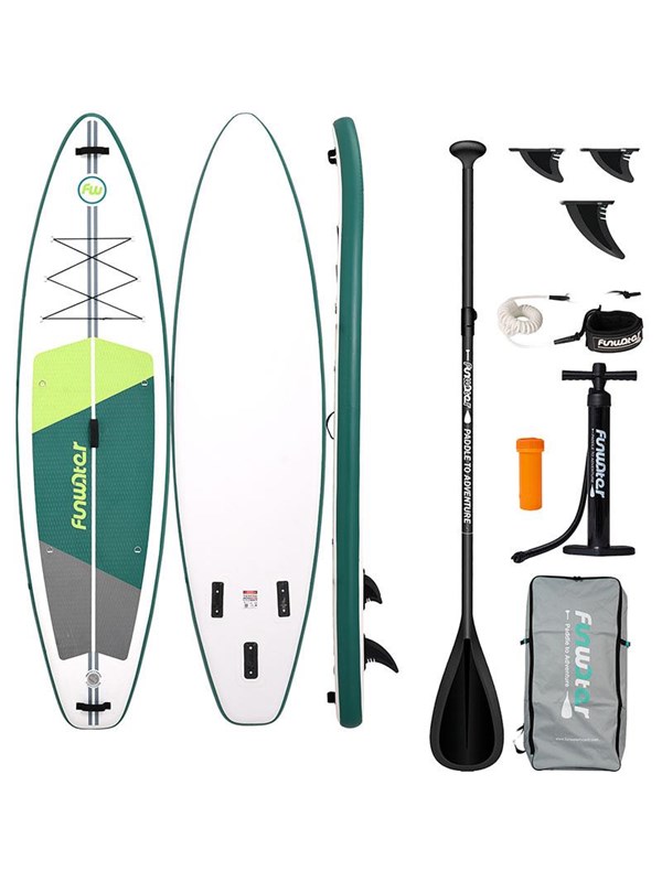FunWater SUPFW69A SUP Paddleboard 3.35m - Green/White