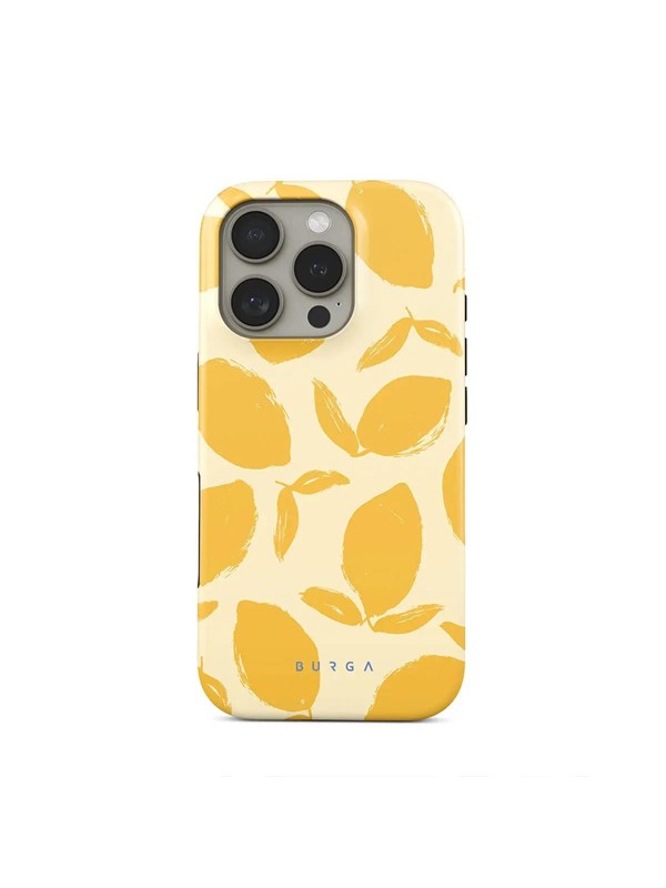 Burga Tough Back Cover MagSafe für das Apple iPhone 16 Pro - Lemon Tart