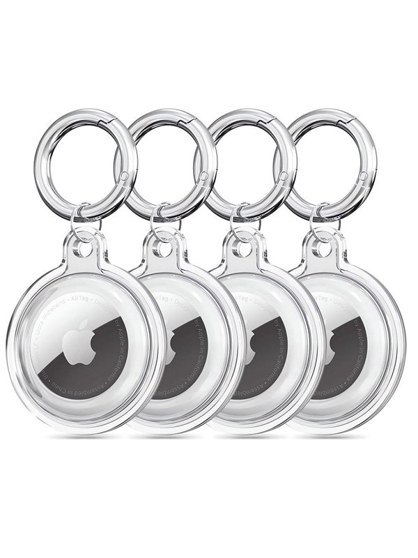 Tech-Protect Icon 4-pack case for Apple AirTag - transparent