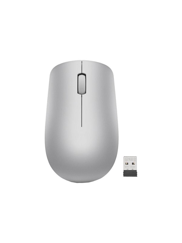 Lenovo 530 Wireless Mouse - mouse - 24 GHz - platinum grey - Maus Grau