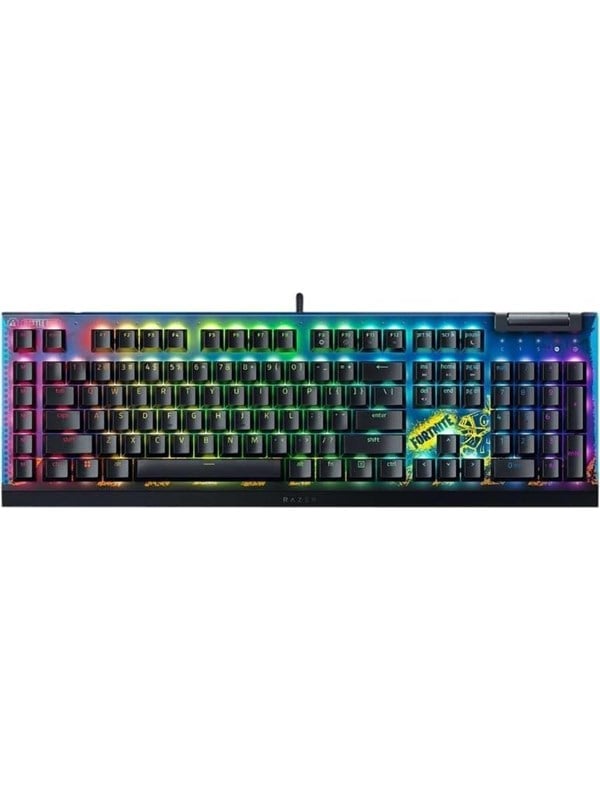 Razer BlackWidow V4 X - Yellow Switch - Fortnite Edition - Gaming Tastaturen - Schwarz