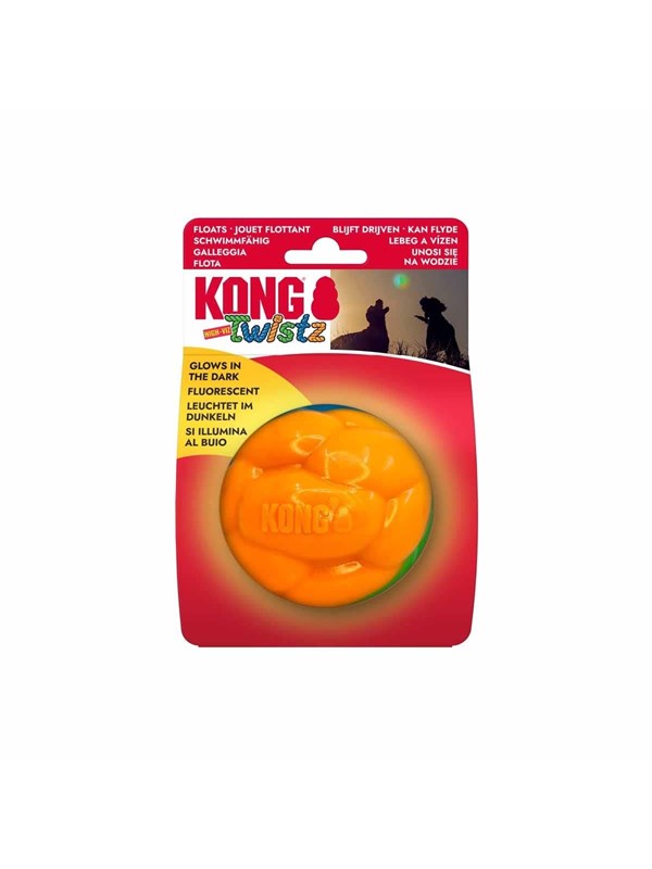 KONG kong twistz high viz Ball hohe Sichtbarkeit colo