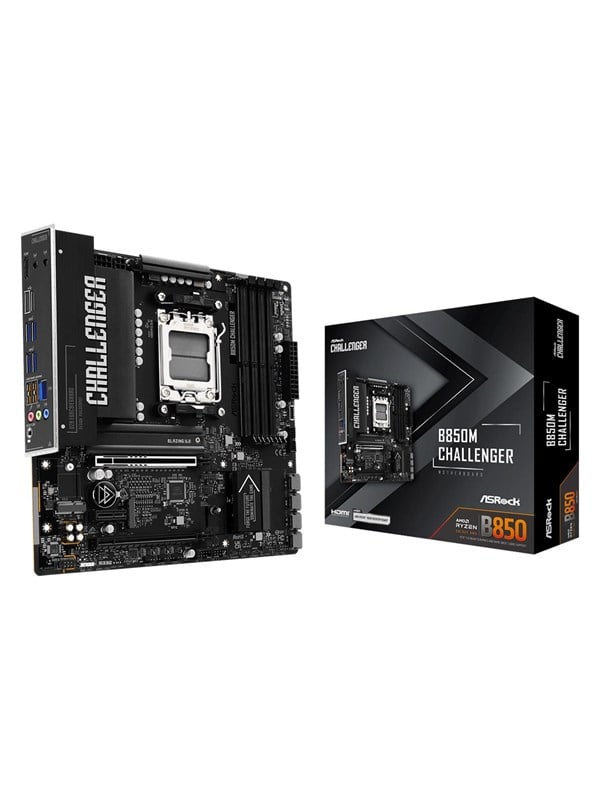 Image of ASRock B850M Challenger Mainboard - AMD B850 - AMD AM5 - DDR5 RAM - Micro-ATX