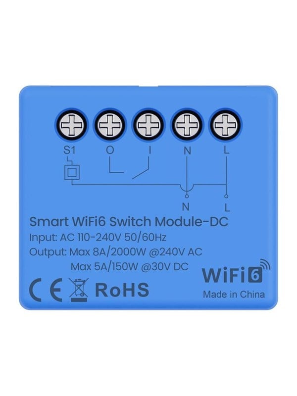 WLAN-Relais Avatto WSM20DC WiFi 6 Lichtsteuerung Einbau