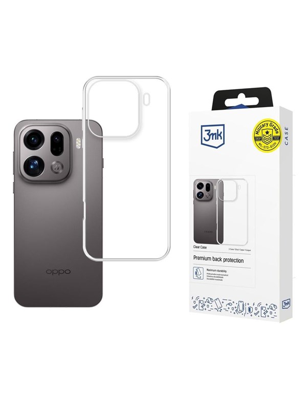 Image of 3mk Clear Case for Oppo Find X9 Pro - Transparent