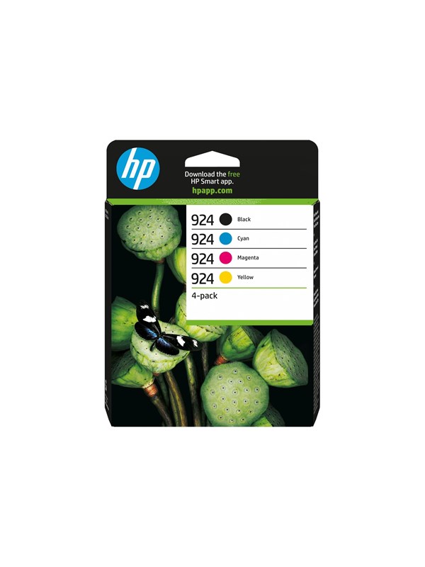 HP 924(6C3Z1NE) schwarz, cyan, magenta, gelb Druckerpatronen, 4er-Set