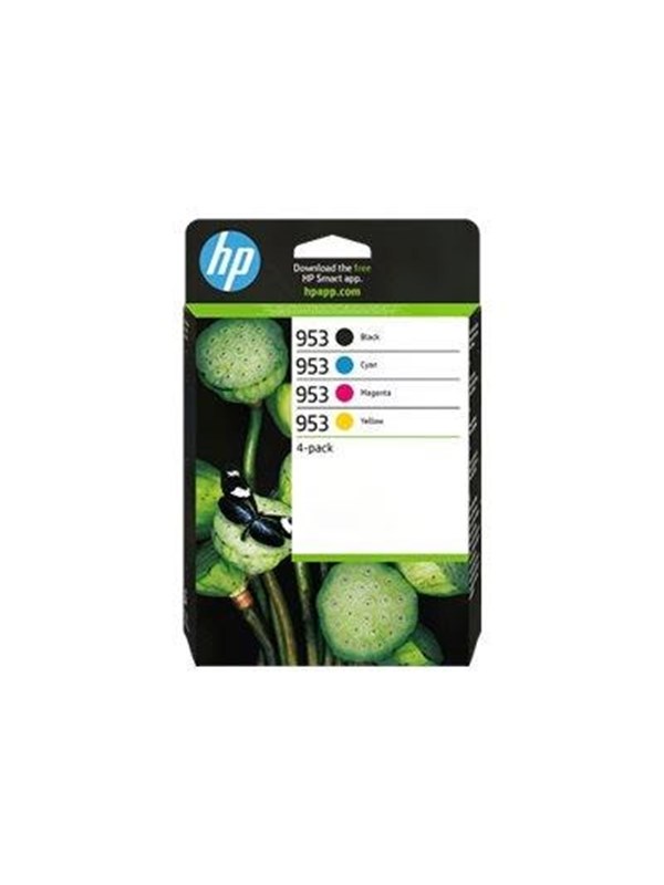 HP 953(6ZC69AE) schwarz, cyan, magenta, gelb Druckerpatronen, 4er-Set
