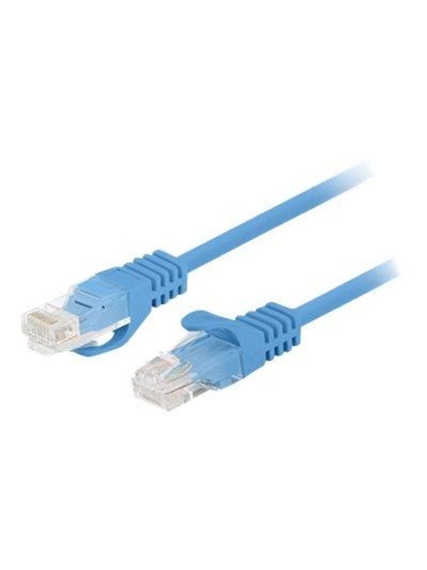 patch cable - 25 cm - blue RAL 5012 - Blau - 025 meter