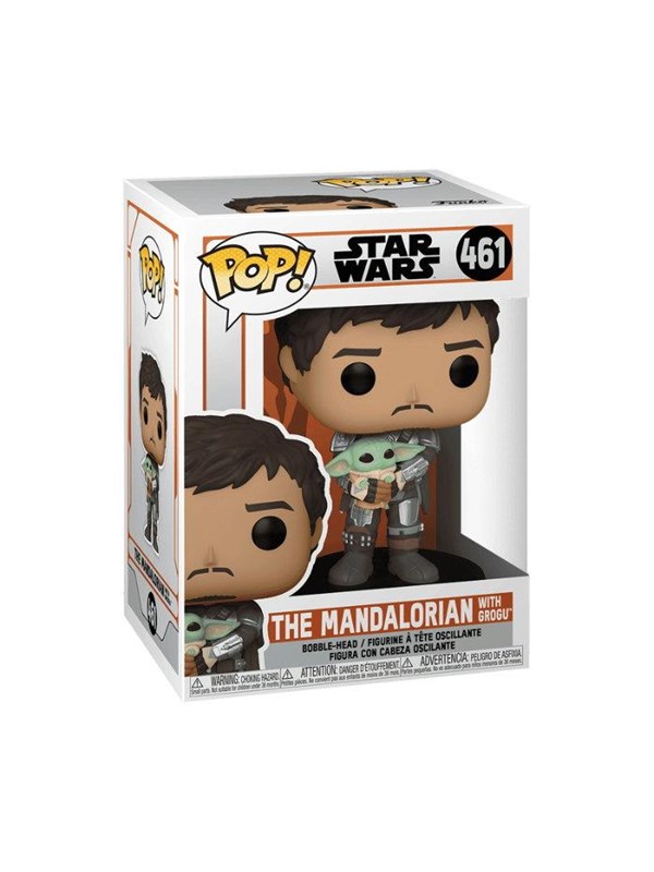 Figurine Funko Pop Star Wars Mandalorian Mando Holding Child