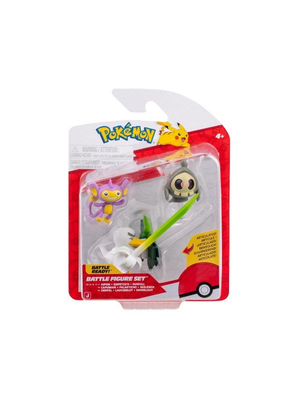 Pokemon Battle Figure Set Aipom Duskull  Sirfetchd