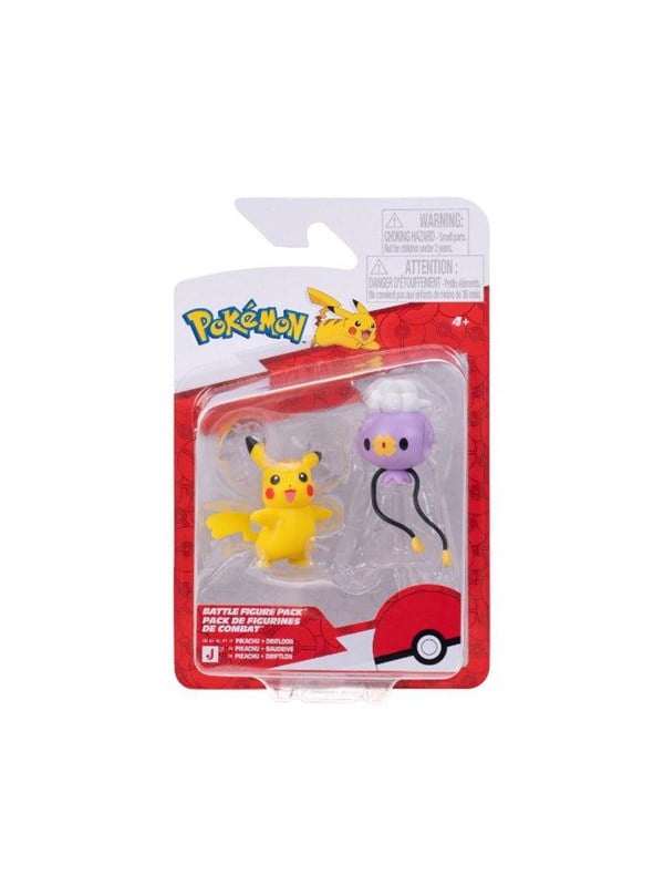 Pokemon Battle Figure Drifloon/pikachu
