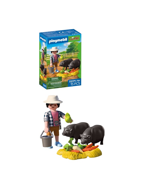Playmobil - Farmer with Potbellied Pig
