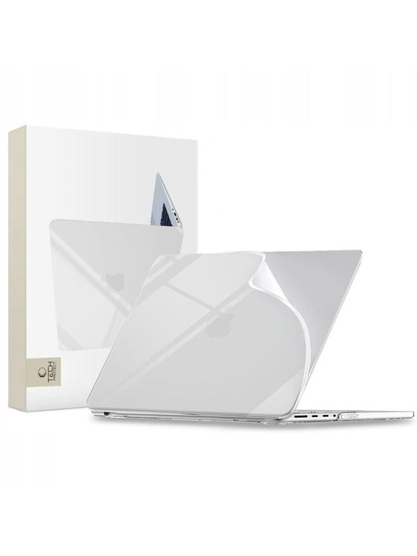Tech-Protect Softshell Case for MacBook Pro 14 2021  2023  2024  2025  2026 - Transparent