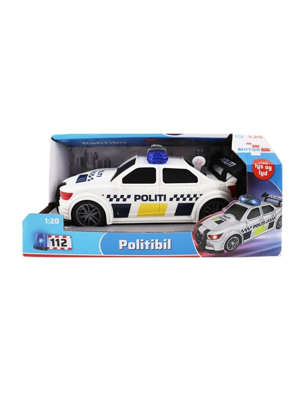 Impulse Toys Politibil mlys og lyd 19cm