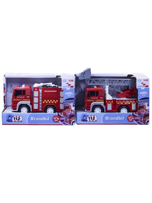 Impulse Toys Brandbil mlys og lyd 18cm - assorteret